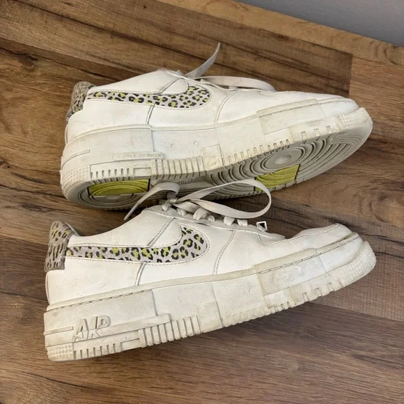 Nike Air Force 1 Pixel SE 'Leopard' Sail Lemon Twist Women’s - Picture 10 of 11